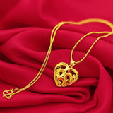 24k Gold Heart Pendant NC573 nz