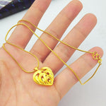 24k Gold Heart Pendant NC573 nz