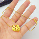 24k Gold Heart Pendant NC573 nz