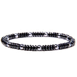4mm hematite stone bracelet 6 mm / 17 cm nz