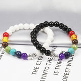 7 Chakra Black Stone Bracelet nz