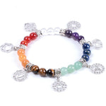 7 Chakra Bracelet with Charms nz
