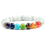 7 Chakra Howlite Bracelet nz