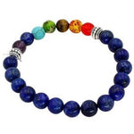 7 Chakra natural stones Bracelet Dark blue nz