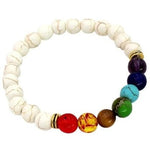 7 Chakra natural stones Bracelet Howlite nz