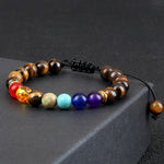 7 Chakra Tiger Eye Shamballa Bracelet nz