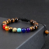 7 Chakra Tiger Eye Shamballa Bracelet nz