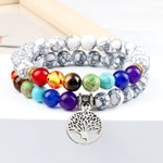 7 Chakra Tree Bracelet nz