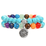 7 Chakras Turquoise Lotus Bracelet nz