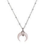 925 silver crescent necklace nz