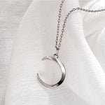 925 Silver moon necklace nz