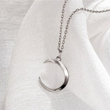 925 Silver moon necklace nz