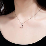 925 Silver moon necklace nz