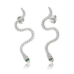 925 Silver Snake Earrings nz