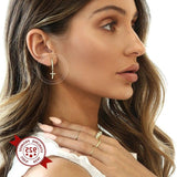 925 Sterling Silver Cross Earrings nz
