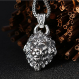 925 Sterling Silver Lion Pendant nz