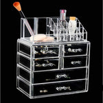 Acrylic makeup organiser with drawers nz