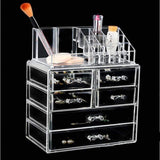 Acrylic makeup organiser with drawers nz
