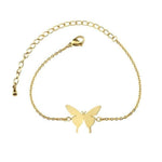 Adjustable butterfly bracelet Gold nz