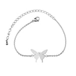 Adjustable butterfly bracelet Silver nz