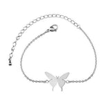 Adjustable butterfly bracelet Silver nz