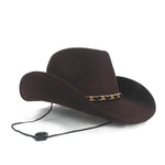 Adjustable Felt Hat Brown nz