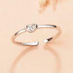Adjustable heart ring nz