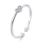Adjustable heart ring nz