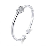Adjustable heart ring nz