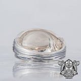 Aegishjalmur Sterling Silver Ring 5 (49.32 mm) nz