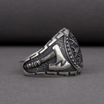 Aegishjalmur Viking Axe Ring 5 (49.32 mm) nz