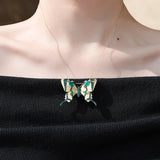 Agate butterfly necklace nz