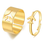 Airplane friendship ring Gold nz