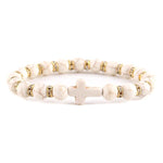Amazonite Christian bracelet White nz