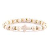 Amazonite Christian bracelet White nz