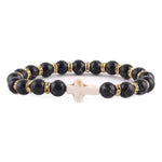 Amazonite Christian bracelet Whitish black nz