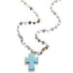 Amazonite Cross Necklace nz