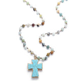 Amazonite Cross Necklace nz