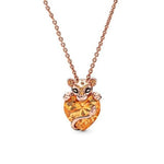 Amber lion heart necklace nz