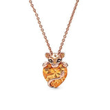 Amber lion heart necklace nz