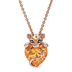 Amber lion heart necklace nz