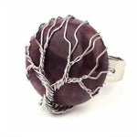 Amethyst adjustable ring nz