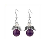 Amethyst angel earrings nz