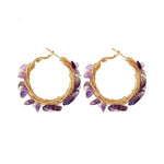 Amethyst boho earrings nz