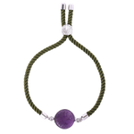 Amethyst bracelet with adjustable cord nz