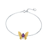Amethyst Butterfly Bracelet nz