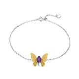 Amethyst Butterfly Bracelet nz