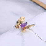 Amethyst Butterfly Bracelet nz