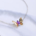Amethyst Butterfly Bracelet nz