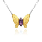 Amethyst butterfly necklace nz